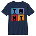 thumbnail image 1 of Boy's Teenage Mutant Ninja Turtles Colorful Turtle Elements Graphic Tee Navy Blue X Large, 1 of 4