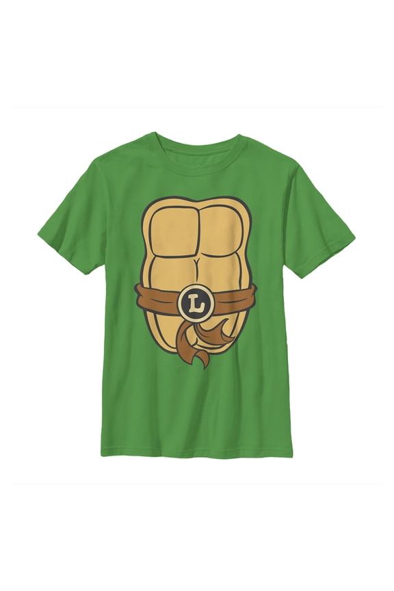 Boy's Teenage Mutant Ninja Turtles Leonardo Costume Graphic Tee Kelly Green X Large