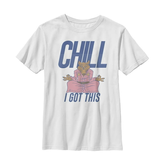 Boy's Teenage Mutant Ninja Turtles Master Splinter Chill  Graphic Tee White Small