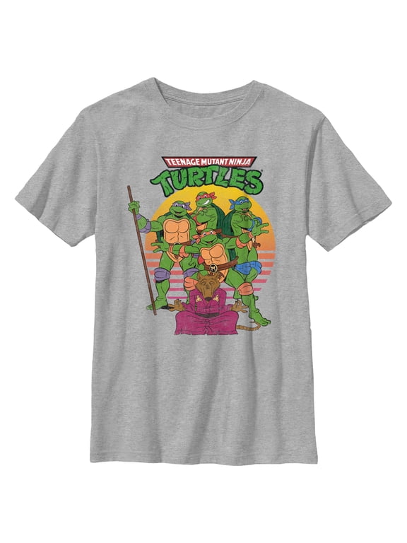 Boy's Teenage Mutant Ninja Turtles Master Splinter Shot Graphic Tee Athletic Heather Medium
