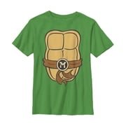 Boy's Teenage Mutant Ninja Turtles Michelangelo Costume Graphic Tee Kelly Green Large