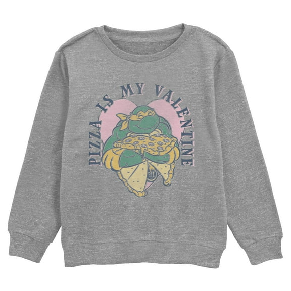 Boy's Teenage Mutant Ninja Turtles Pizza is My Valentine  Sweatshirt