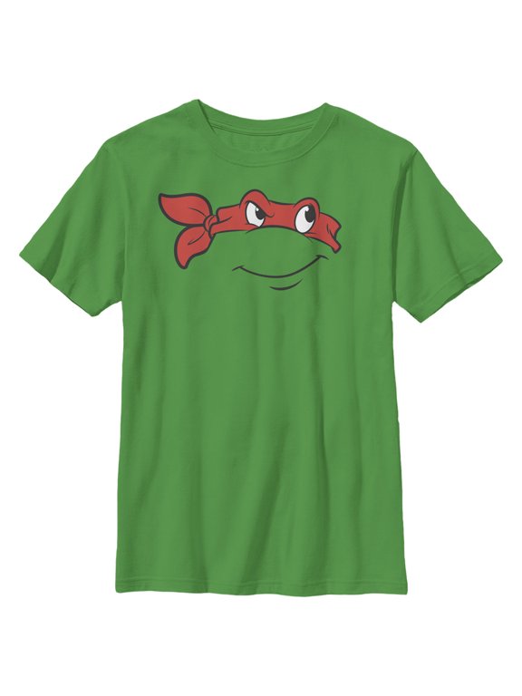 Boy's Teenage Mutant Ninja Turtles Raphael Face Graphic Tee Kelly Green Small