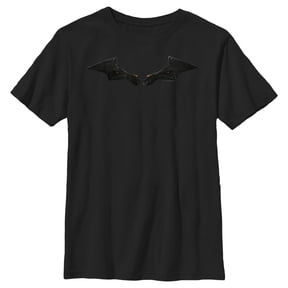 Boy's The Batman Black Armor Batarang Graphic Tee Black Medium