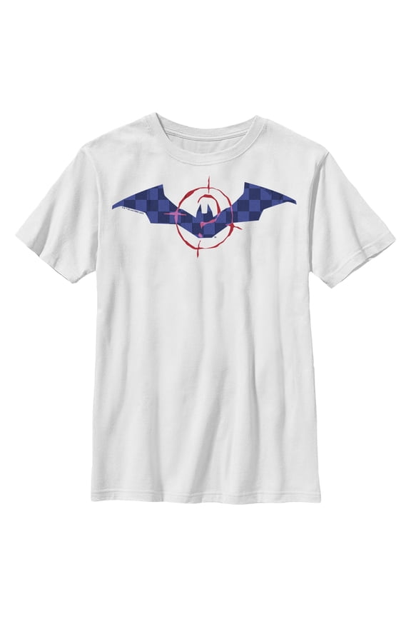 Boy's The Batman In Riddler Sight Graphic Tee White Large