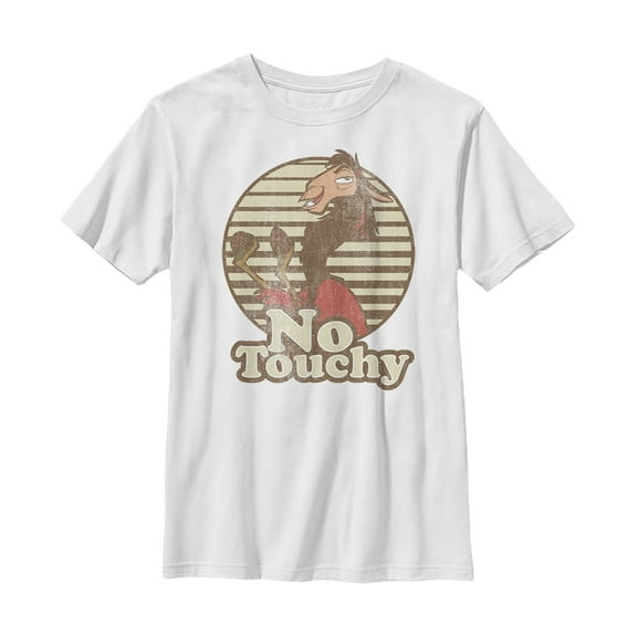 Boy's The Emperor's New Groove Kuzco No Touchy  Graphic Tee White X Small