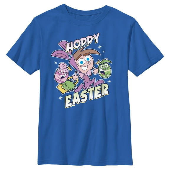 Boy's The Fairly OddParents Hoppy Easter Timmy Turner  Graphic Tee Royal Blue Small