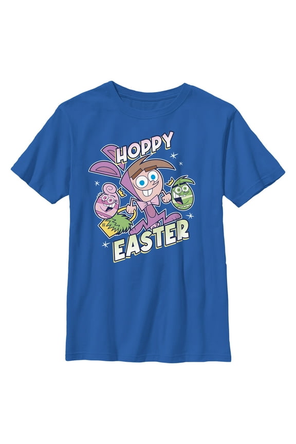 Boy's The Fairly OddParents Hoppy Easter Timmy Turner  Graphic Tee Royal Blue X Small