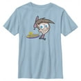 thumbnail image 1 of Boy's The Fairly OddParents Timmy Turner Classic Logo  Graphic Tee Light Blue X Small, 1 of 4