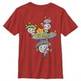 thumbnail image 1 of Boy's The Fairly OddParents Timmy Turner and Fairy Godparents Graphic Tee Red X Small, 1 of 4