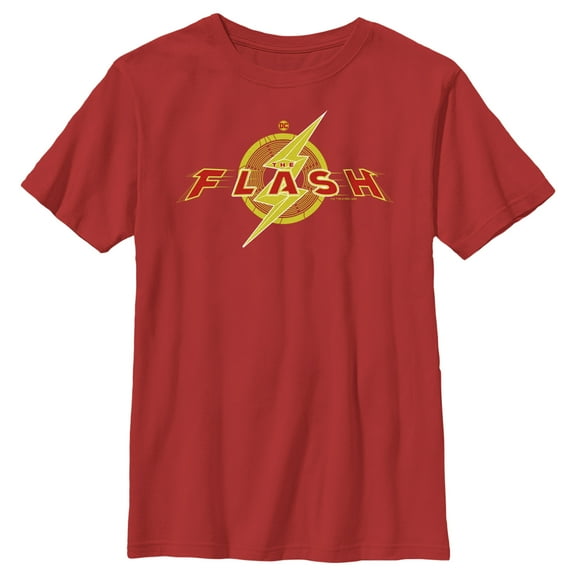 Boy's The Flash Animated Logo Graphic Tee Red Large