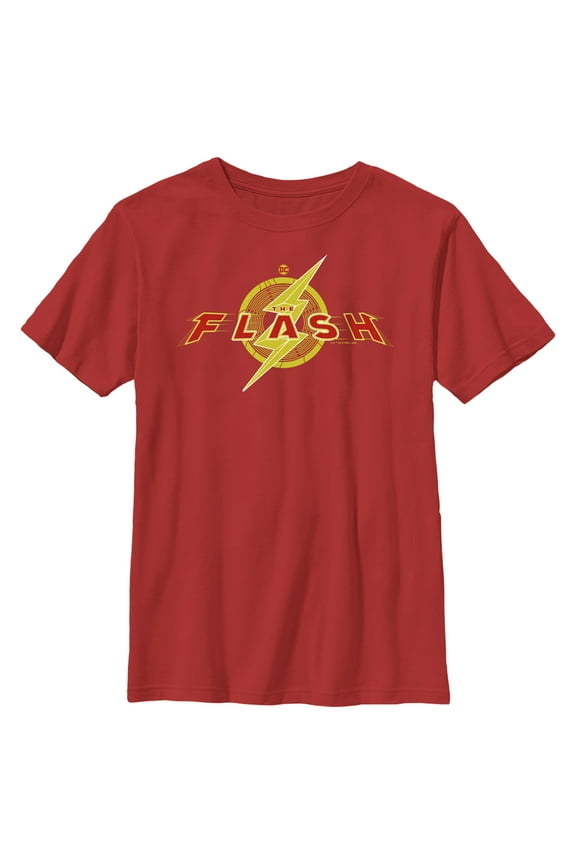 Boy's The Flash Animated Logo Graphic Tee Red Large
