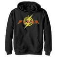 thumbnail image 1 of Boy's The Flash Animated Logo Pull Over Hoodie Black Medium, 1 of 4