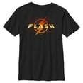 thumbnail image 1 of Boy's The Flash Animated Yellow Logo Graphic Tee Black X Large, 1 of 5