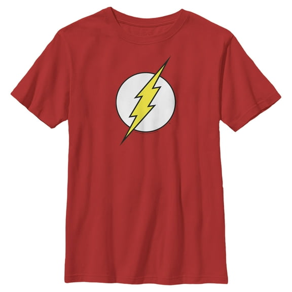 Boy's The Flash Classic Logo  Graphic Tee Red X Small