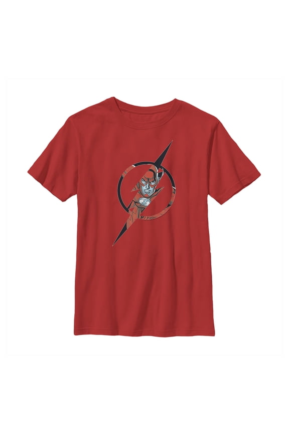 Boy's The Flash Hidden Logo Graphic Tee Red X Small