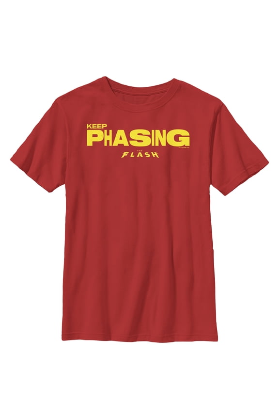 Boy's The Flash Keep Phasing Graphic Tee Red X Small
