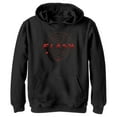 thumbnail image 1 of Boy's The Flash Multiverse Logo  Pull Over Hoodie Black Large, 1 of 4