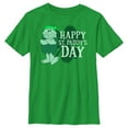 thumbnail image 1 of Boy's The Flintstones Barney Happy St. Paddy's Day  Graphic Tee Kelly Green Small, 1 of 4