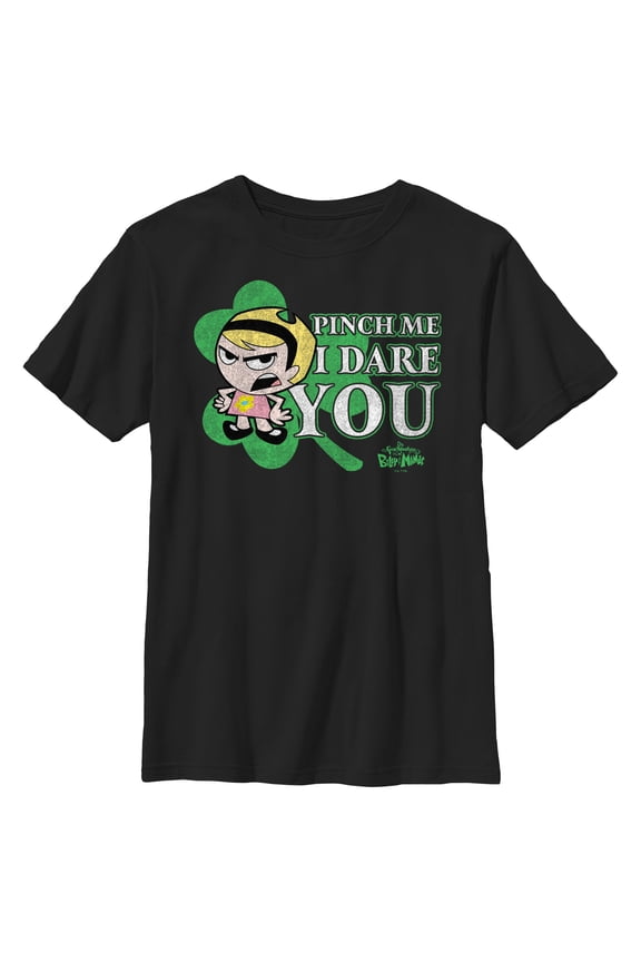 Boy's The Grim Adventures of Billy & Mandy Pinch Me I Dare You Graphic Tee Black Medium