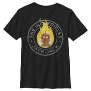 Boys The Incredibles 2 Vintage Jack-Jack Emblem Graphic Tee Black Medium