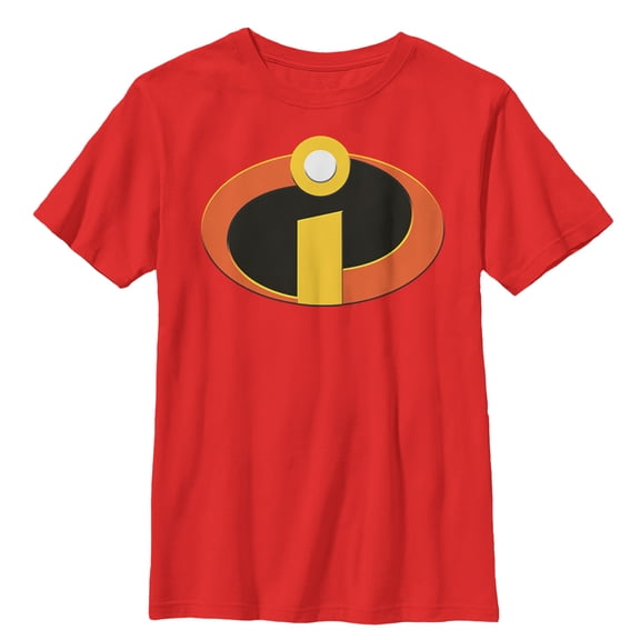 Boy's The Incredibles Classic Logo Graphic Tee Red Large