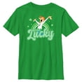 thumbnail image 1 of Boy's The Jetsons George Feelin' Lucky  Graphic Tee Kelly Green Small, 1 of 4