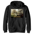 thumbnail image 1 of Boy's The Lord of the Rings Fellowship of the Ring Trilogy Movie Poster Pull Over Hoodie Black Medium, 1 of 4