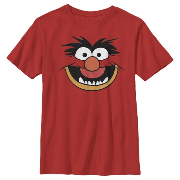 Boy's The Muppets Animal Costume  Graphic Tee Red Small