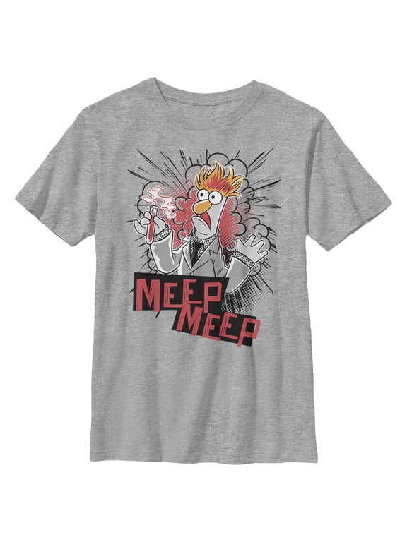 Boy's The Muppets Beaker Meep Graphic Tee Athletic Heather Small