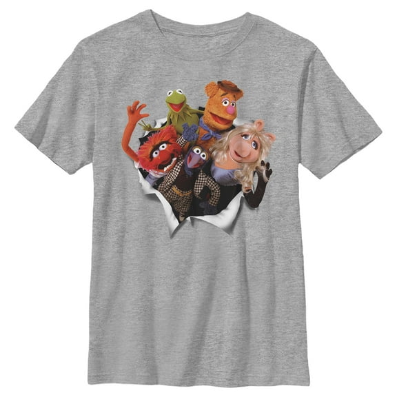 Boy's The Muppets Breakout  Graphic Tee Athletic Heather Medium
