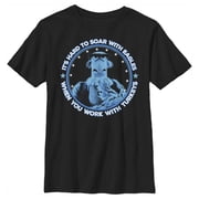 Boy's The Muppets Sam Eagle Work With Turkeys Graphic Tee Black Small