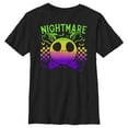 thumbnail image 1 of Boy's The Nightmare Before Christmas EST. 1993 Neon Rainbow Jack  Graphic Tee Black X Large, 1 of 5