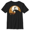 thumbnail image 1 of Boy's The Nightmare Before Christmas Jack and Sally on Spiral Hill Graphic Tee Black Small, 1 of 5