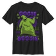 thumbnail image 1 of Boy's The Nightmare Before Christmas Oogie Boogie Ugly Sweater Graphic Tee Black Medium, 1 of 10