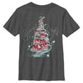 thumbnail image 1 of Boy's The Nightmare Before Christmas Scary & Bright Tree  Graphic Tee Charcoal Heather Small, 1 of 5