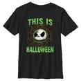 thumbnail image 1 of Boy's The Nightmare Before Christmas This Is Halloween Jack Face  Graphic Tee Black Large, 1 of 5