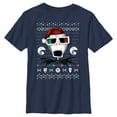 thumbnail image 1 of Boy's The Nightmare Before Christmas Ugly Christmas Jack Portrait  Graphic Tee Navy Blue Medium, 1 of 4