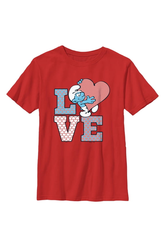 Boy's The Smurfs Love Graphic T-Shirt