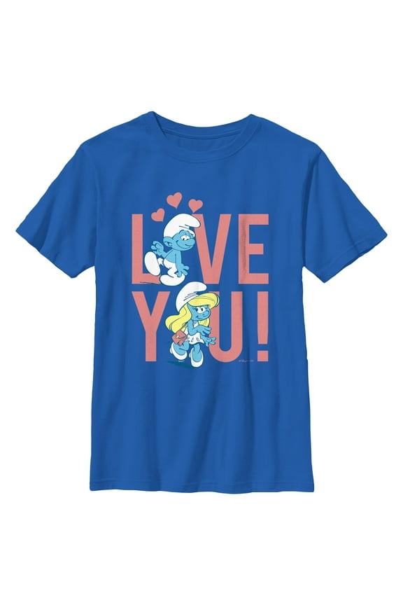 Boy's The Smurfs Smurfette Love You Graphic T-Shirt