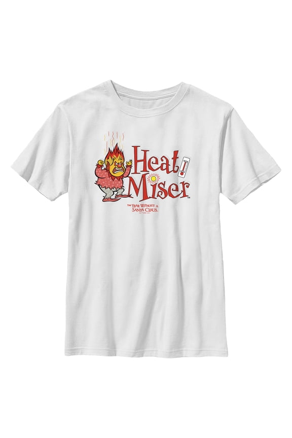 Boy's The Year Without a Santa Claus Heat Miser Graphic Tee White Large