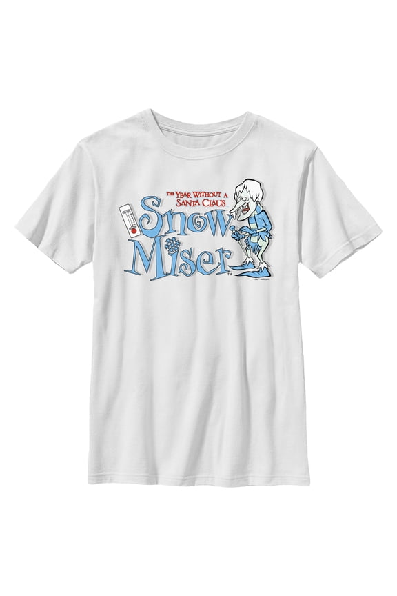 Boy's The Year Without a Santa Claus Snow Miser Graphic Tee White Large