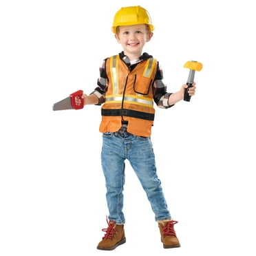 Boy's Toddler Construction Worker Costume Kit