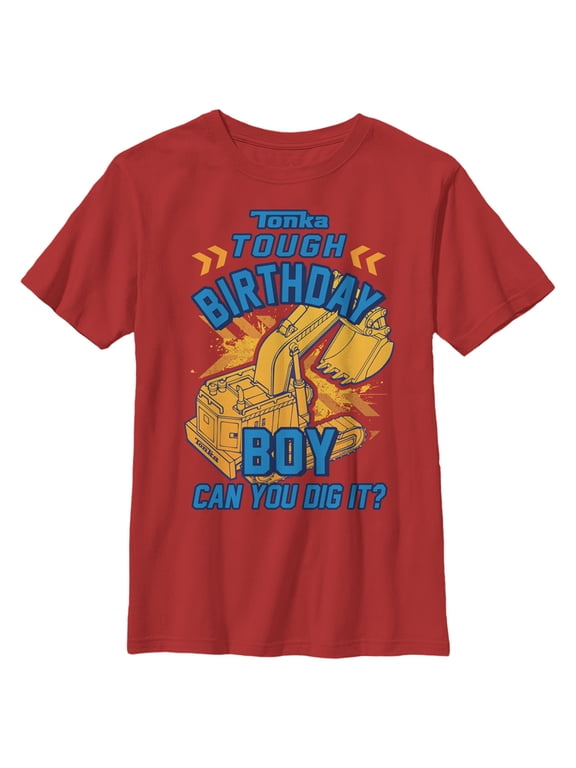 Boy's Tonka Birthday Boy Graphic Tee Red Large
