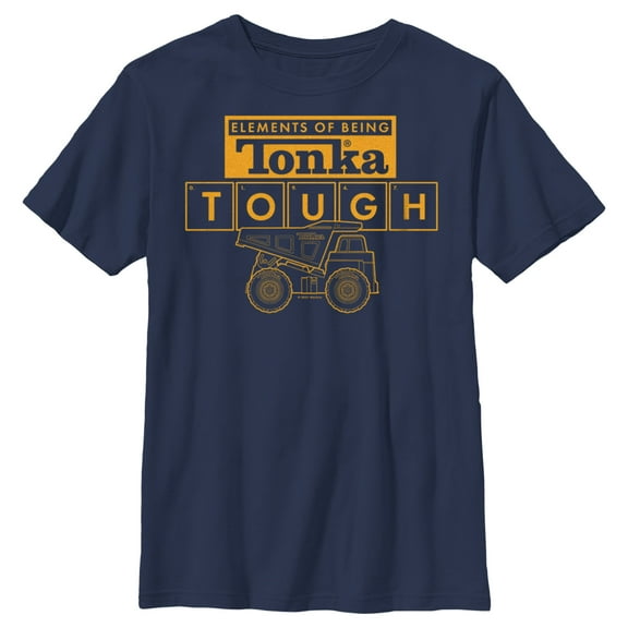 Boy's Tonka Elements of Being Tough  Graphic Tee Navy Blue Large