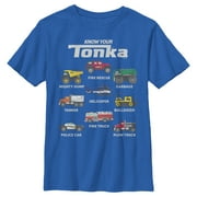Boy's Tonka Truck Chart Graphic Tee Royal Blue X Large
