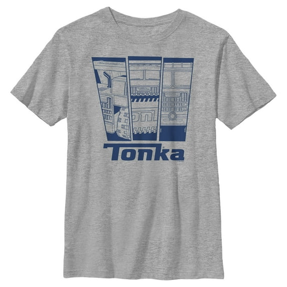 Boy's Tonka Truck Panels Graphic Tee Athletic Heather X Large