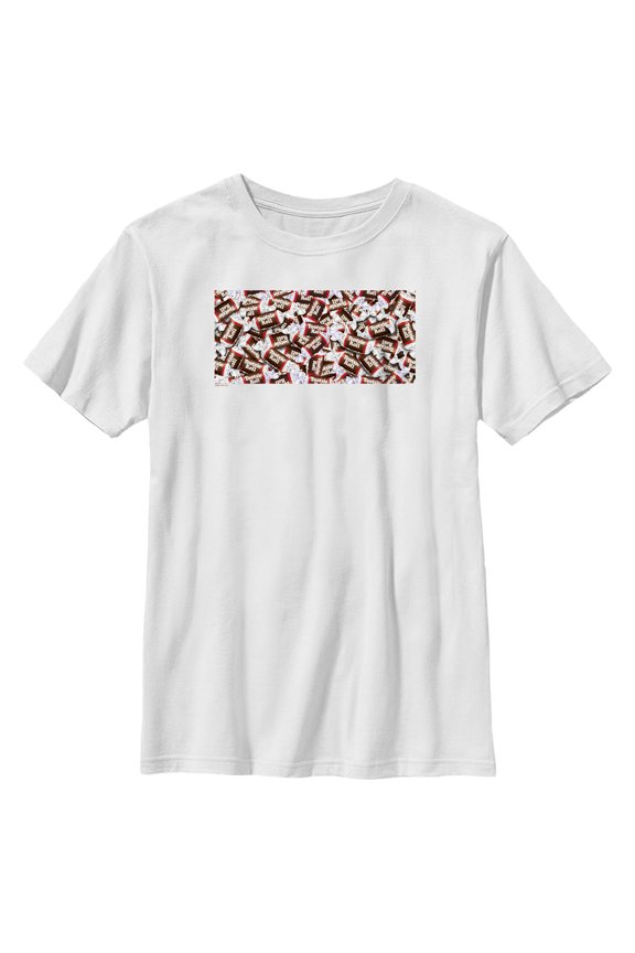Boy's Tootsie Roll Classic Candy Collage  Graphic Tee White X Large