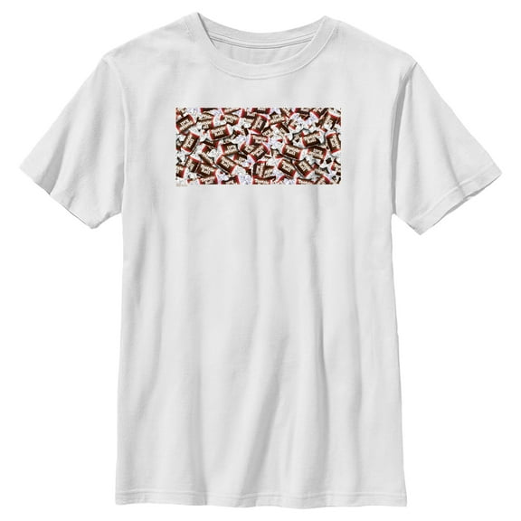 Boy's Tootsie Roll Classic Candy Collage Graphic Tee White X Large