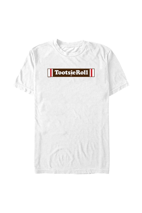 Boy's Tootsie Roll Classic Candy  Graphic Tee White Medium